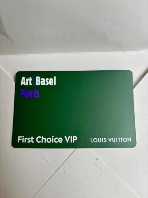 Art Basel Paris First Choice VIP card