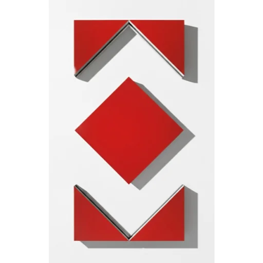 Daniel Buren, Cut Out (situated in 5 parts, traffic red)