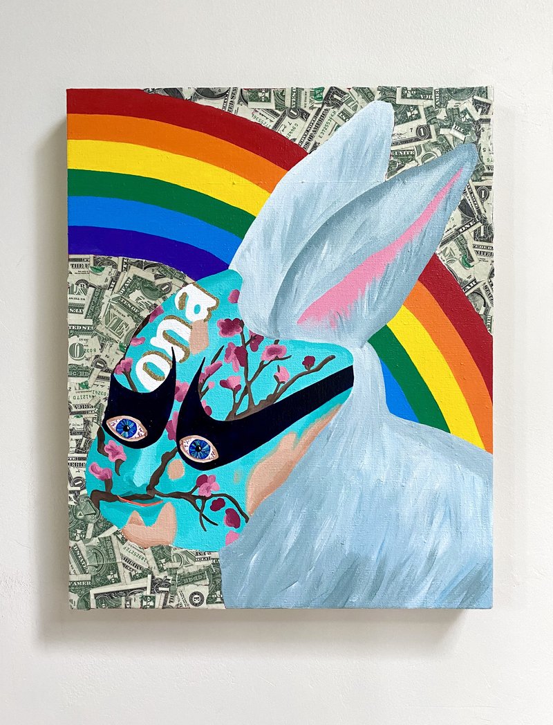 Bailey Scieszka, Baby/Bunny with Arizona Iced Tea Face Paint and Nike Eyes